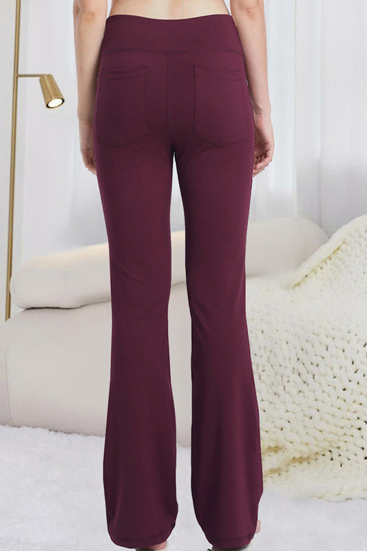 Flare Back Pocket Leggings