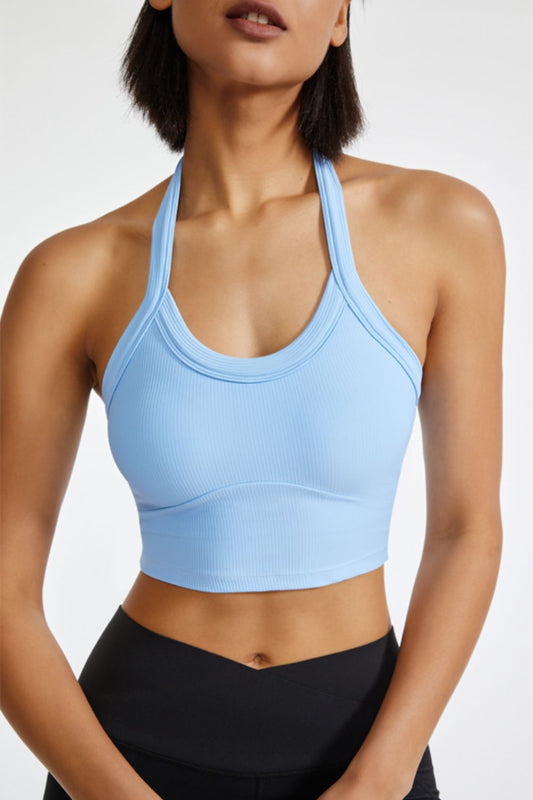 Halter Neck Backless Active Top