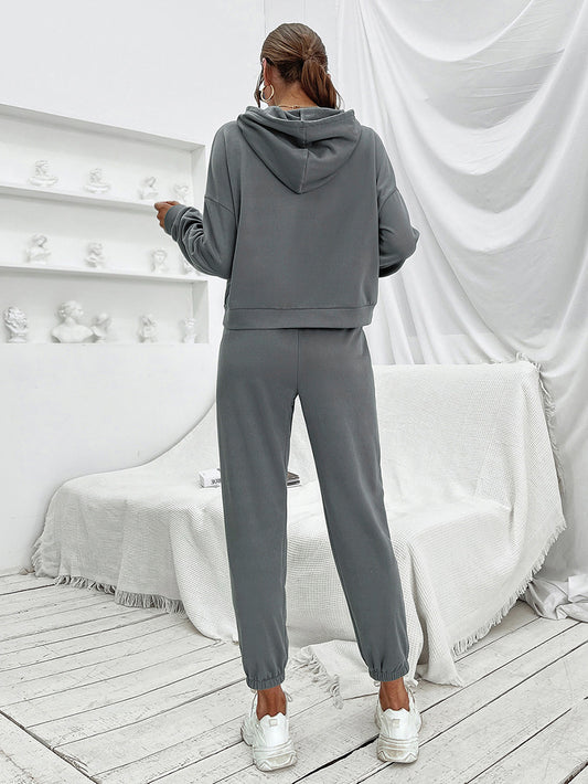 Gray Hoodie and Joggers Set