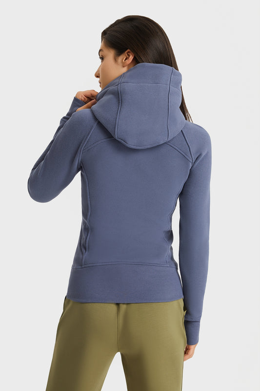 Zip Up Hooded Active Jacket