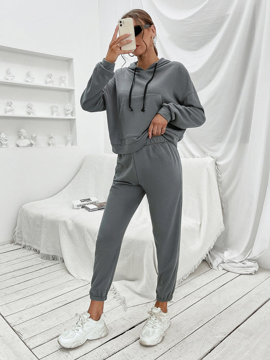 Gray Hoodie and Joggers Set